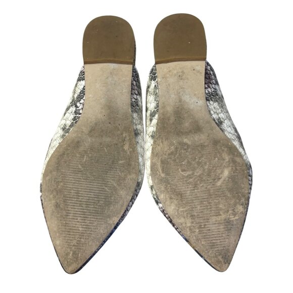 Steve Madden Snake Print Mule Loafer Shoe Flavor Blue Yellow Size 8 - Picture 10 of 11